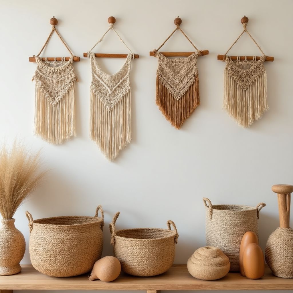 Sustainable home decor items made from natural materials